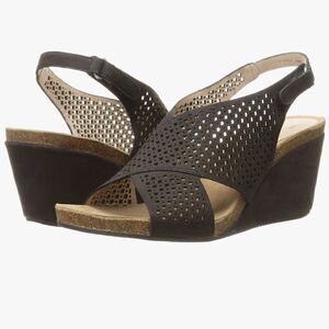 Sudini NEW Brown Britt Wedge Sandals